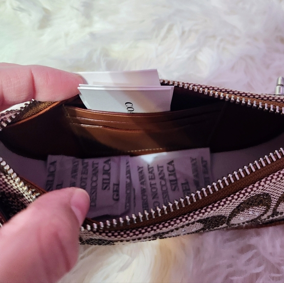 Coach Originals Swinger Crystal Signature Jacquard Chain Shoulder Bag 20 - Picture 10 of 13